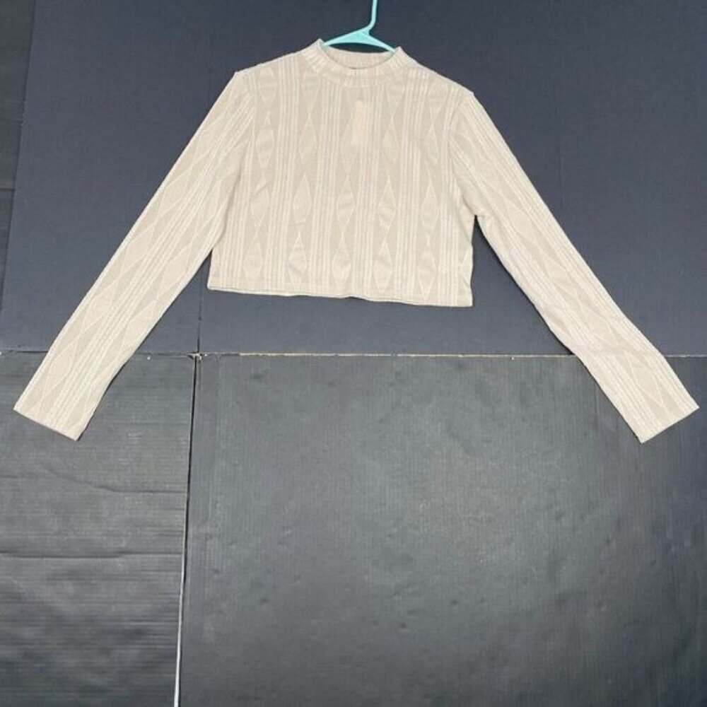 Hunter & Brown 2 Piece Beige,weater Cropped, Pantsuit Size XLarge Womens Long NE - Picture 4 of 15